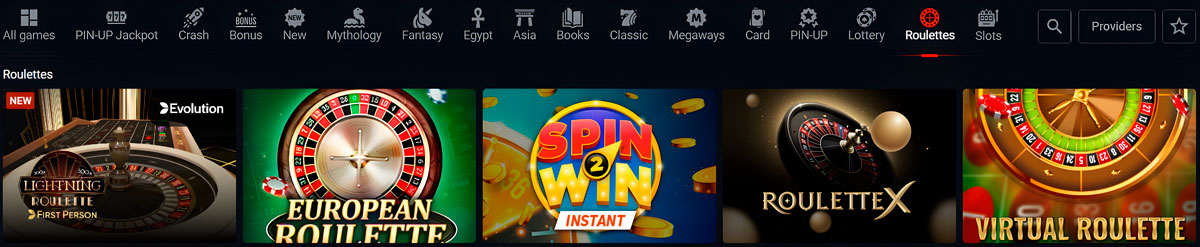 Pin Up Casino slots Roulette